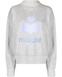 Isabel Marant - Mobyli Logo-print Cotton Sweatshirt - Lyst
