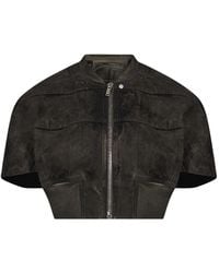 Rick Owens - Tatlin Cropped Short-Sleeve Jacket - Lyst