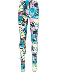 Balenciaga - Paris Night Printed Leggings - Lyst