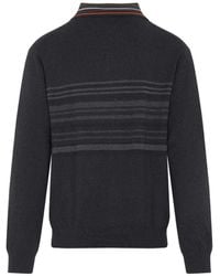 Paul Smith - Gestreifter Pullover mit Polokragen - Lyst
