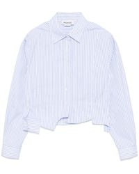 Monse - Paneled Cropped Shirt - Lyst
