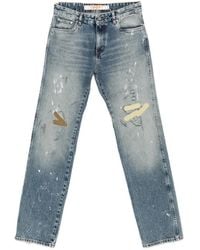 PDF - Nico Distressed Paint-Splatter Jeans - Lyst