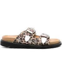 Toga - Sandales À Imprimé Léopard - Lyst