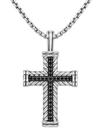 David Yurman - Ciondolo in argento sterling con diamanti - Lyst