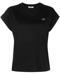 Twinset - Logo-Print Short-Sleeve T-Shirt - Lyst