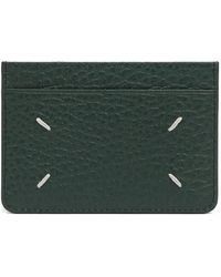 Maison Margiela - Four-Stitch Embossed-Grainy Card Holder - Lyst