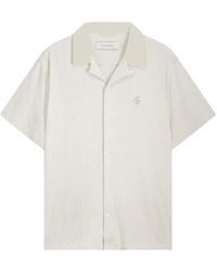 Filling Pieces - Floral-Embroidered Resort Shirt - Lyst