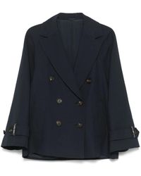 Brunello Cucinelli - Chaqueta con doble botonadura - Lyst