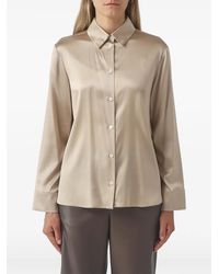 Max Mara - Chemise Boutonnée À Fini Satiné - Lyst