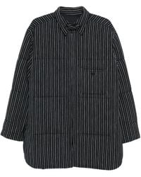 Yohji Yamamoto - Stripe-Printed Coat - Lyst
