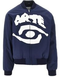 Arte' - Logo-Print Bomber Jacket - Lyst