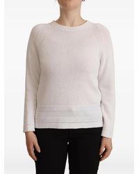 Alpha Studio - Crew-Neck Cotton Sweater - Lyst