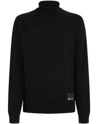 KARL LAGERFELD - Lightweight Knit Rollneck Sweater - Lyst