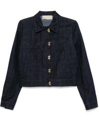 Elie Saab - Embellished Denim Jacket - Lyst