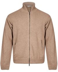MANIFATTURE DEL NORD - Zip-Up Knitted Jacket - Lyst