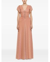 Nissa - Crystal-Detail Maxi Dress - Lyst