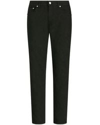 Etro - Patterned-Jacquard Slim-Cut Jeans - Lyst
