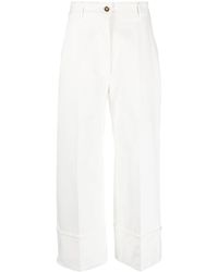 Patou - Cropped Straight-leg Jeans - Lyst