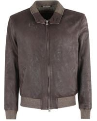 Stewart - ジップアップ レザージャケット - Lyst