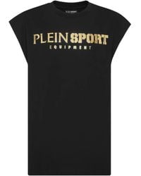 Philipp Plein - Sleeveless Logo T-Shirt - Lyst