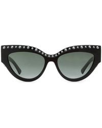 Jimmy Choo - Sonja Faux-Pearl Cat-Eye Sunglasses - Lyst