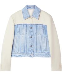 Stella McCartney - Two-Tone Panelled Denim Jacket - Lyst