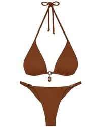 ViX - Firenze Olivia Charm-Embellished Bikini Top - Lyst