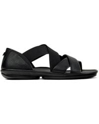 Camper - Right Isla Crossover Leather Sandals - Lyst