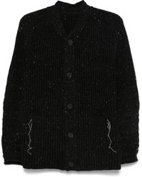 Layer Zero - Button-Fastening Ribbed Cardigan - Lyst