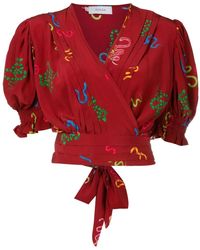 Isolda - Blusa Lena Con Stampa - Lyst