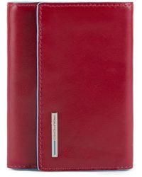 Piquadro - Trifold Leather Wallet - Lyst
