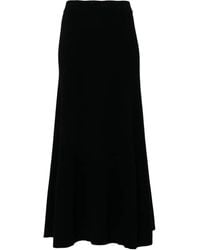 N.Peal Cashmere - Geribbelde Maxi-Rok - Lyst