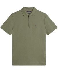 Tommy Hilfiger - Airdot Zip-Up Polo Shirt - Lyst