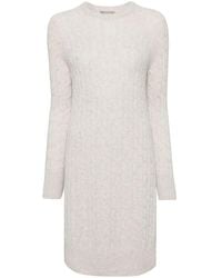 N.Peal Cashmere - Bella Cable-Knit Dress - Lyst