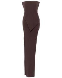 Rick Owens - Asymmetric Bustier Dress - Lyst