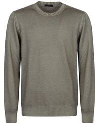 Fay - Wool Crew-Neck Sweater - Lyst
