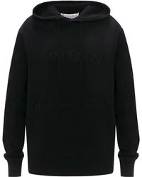 JW Anderson - Katoenen Hoodie Met Geborduurd Logo - Lyst