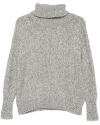 Base London - Roll-Neck Knitted Sweater - Lyst