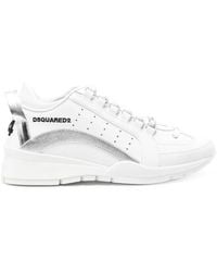 DSquared² - Baskets En Cuir À Logo Brodé - Lyst