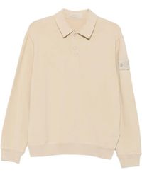 Stone Island - Logo-Patch Long-Sleeve Polo Shirt - Lyst