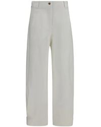 Max Mara - Adorni Button-Cuff Wide-Leg Trousers - Lyst
