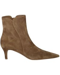 Gianvito Rossi - Levy Suede Ankle Boots - Lyst