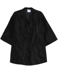 Aspesi - Manteau Boutonné À Manches Courtes - Lyst