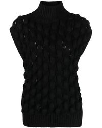 Simone Rocha - Pull Sans Manches À Col Roulé - Lyst