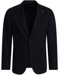 Tagliatore - Patch-pocket buttoned blazer - Lyst