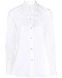 Lanvin - Blouse Met Puntige Kraag - Lyst