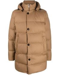 Woolrich - Button-Fastening Hooded Padded Coat - Lyst