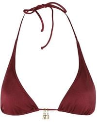 MC2 Saint Barth - Guiana Charm-Detail Bikini Top - Lyst