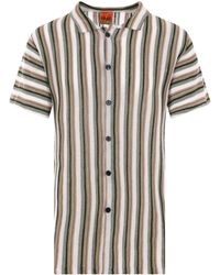 VITELLI - Striped Short-sleeve Shirt - Lyst