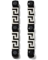 Versace - Greca Crystal-Embellished Earrings - Lyst